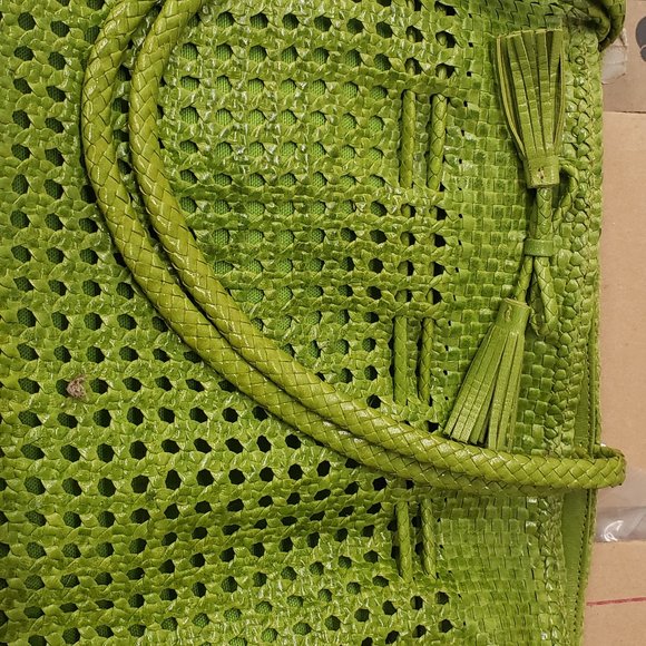 Fina Firenze Lime Green Tote Bag - Picture 9 of 10
